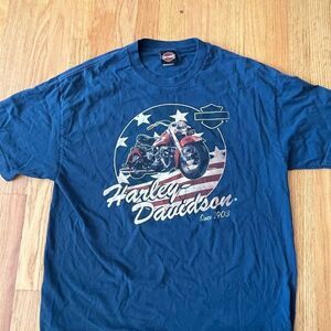 vintage Harley Davidson Motorcycles Wild Horses Eden Prairie MN Tee